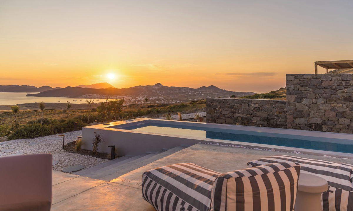 Milos House | Villa Nabia I, Seaview and Sunset view, Private Pool