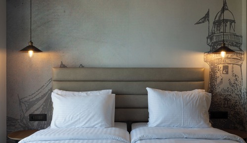 Deluxe Double or Twin Room, Patio, Partial Ocean View