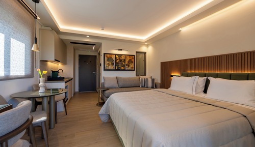 Deluxe Suite, 1 Queen Bed with Sofa bed, Pool View, Poolside