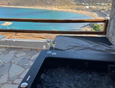 Premium Myconian Room with Outdoor Jetted Tub & Sea View