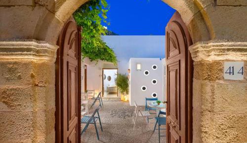 Lindos Aquamarine Suite with Acropolis View