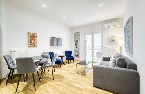 Pangrati Condo | Stylish Sunny New 2 Bedroom, Prime Central Athens