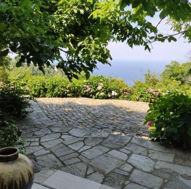White stone house with great sea view